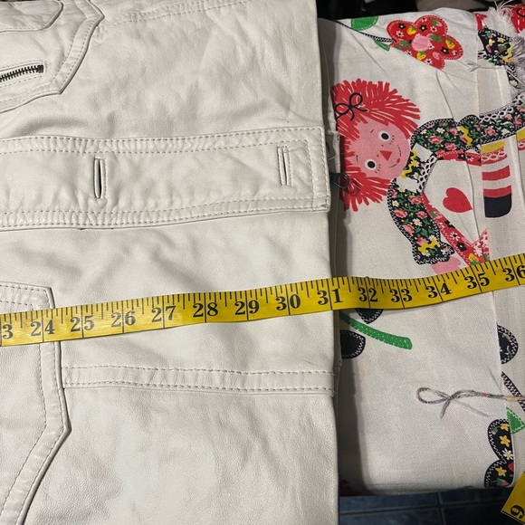 Miss Top Gun Long leather bomber jacket fur lined hooded pinup girl lined size s - Picture 9 of 12